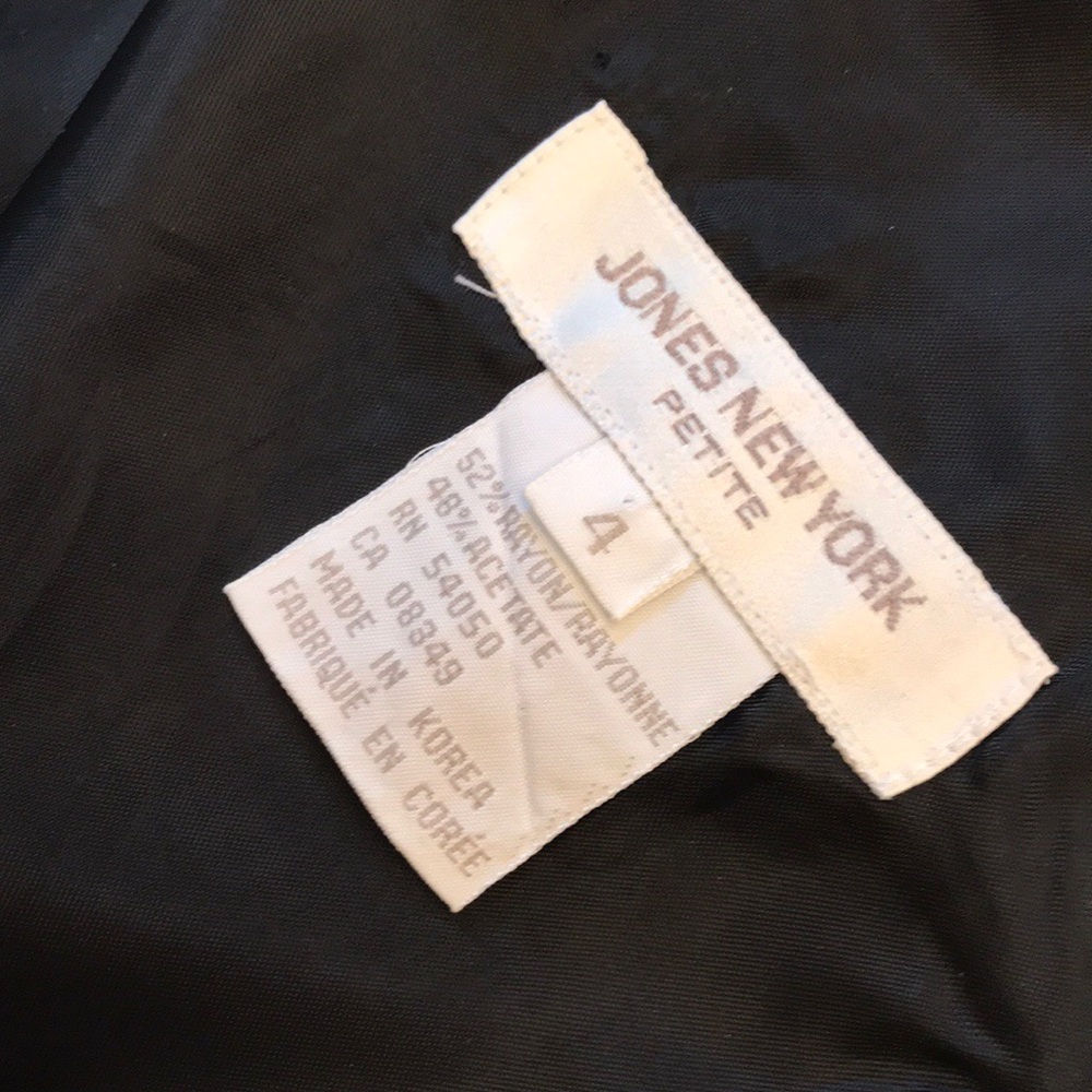 Jones New York smooth & silky checkered dress 4P - Picture 5 of 6